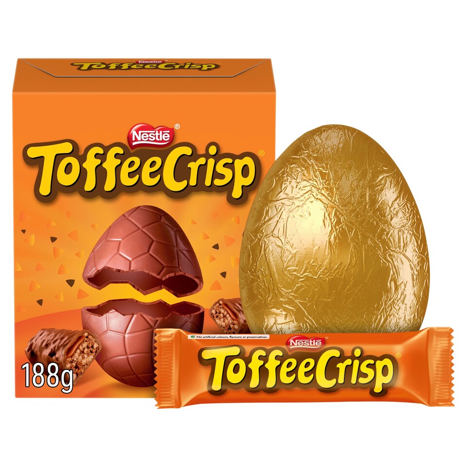 image 1 of Toffee Crisp Milk Chocolate Easter Egg 188G