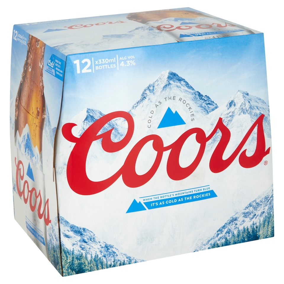 Coors 12 Pack Bottles 12 X 330Ml