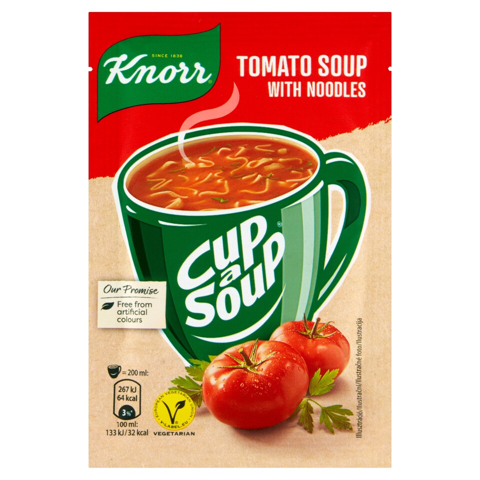 Obrázek 1 pro produkt Knorr Cup a Soup Rajská instantní polévka s nudlemi 19g