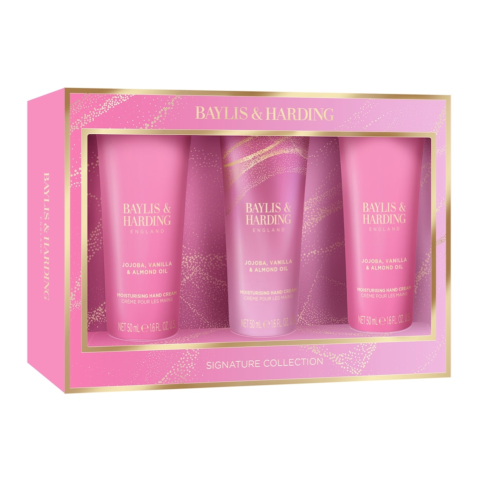 image 1 of Baylis & Harding Jojoba, Vanilla & Almond Oil Luxury Hand cream 3x50ml