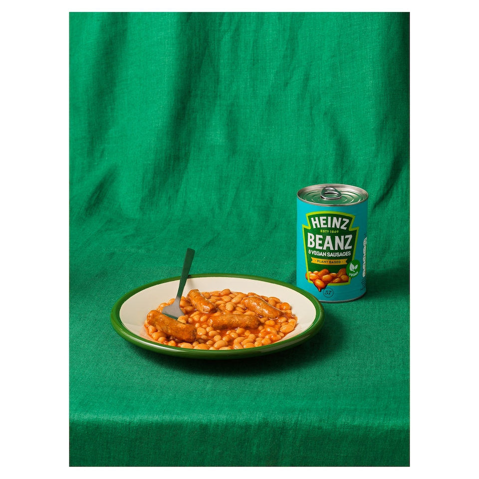 image 1 of Heinz Plant-Based Baked Beanz & Vegan Sausages 415G