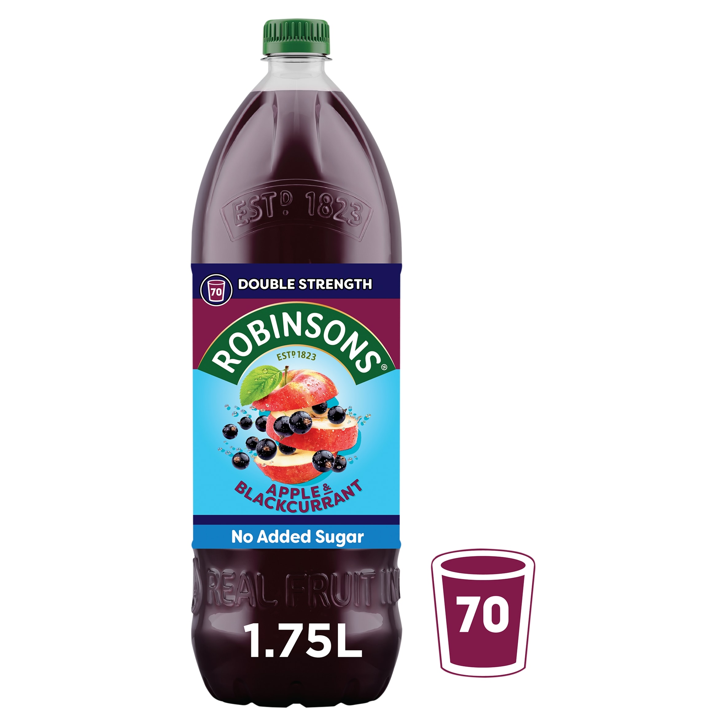 Robinsons Double Strength Apple & Blackcurrant Squash 1.75L