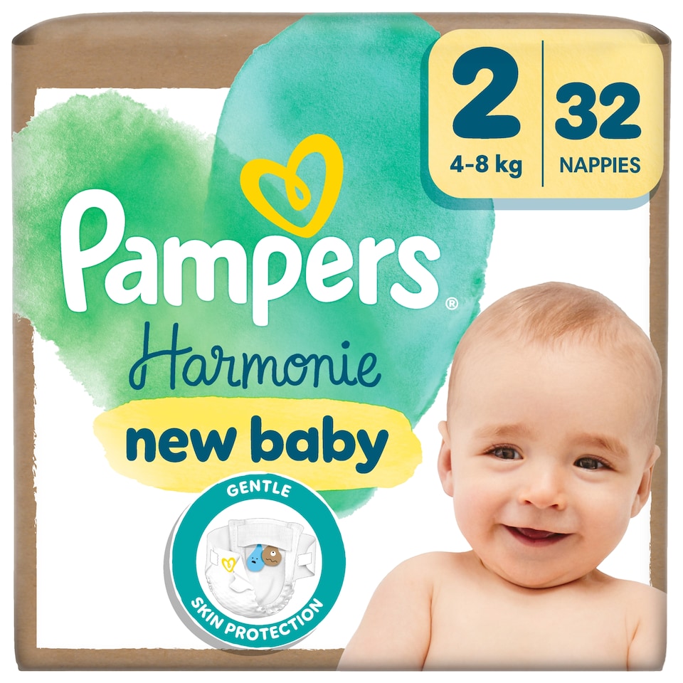 Pampers Harmonie Pelenka, Méret: 2, 32 Pelenka, 4kg-8kg 1. kép