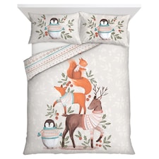 F&F Home Christmas Animals Duvet Set Double