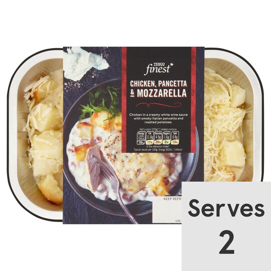Tesco Finest Chicken Pancetta And Mozzarella 450G Tesco Groceries
