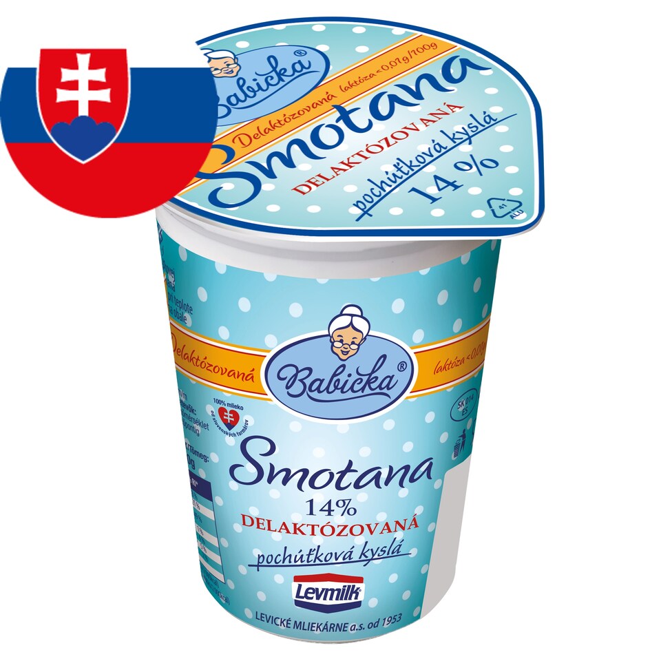 Babička Sour Cream 14 % Delacto 200 g