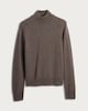 image 4 of F&F Premium Pure Cashmere High Neck Jumper in Brown