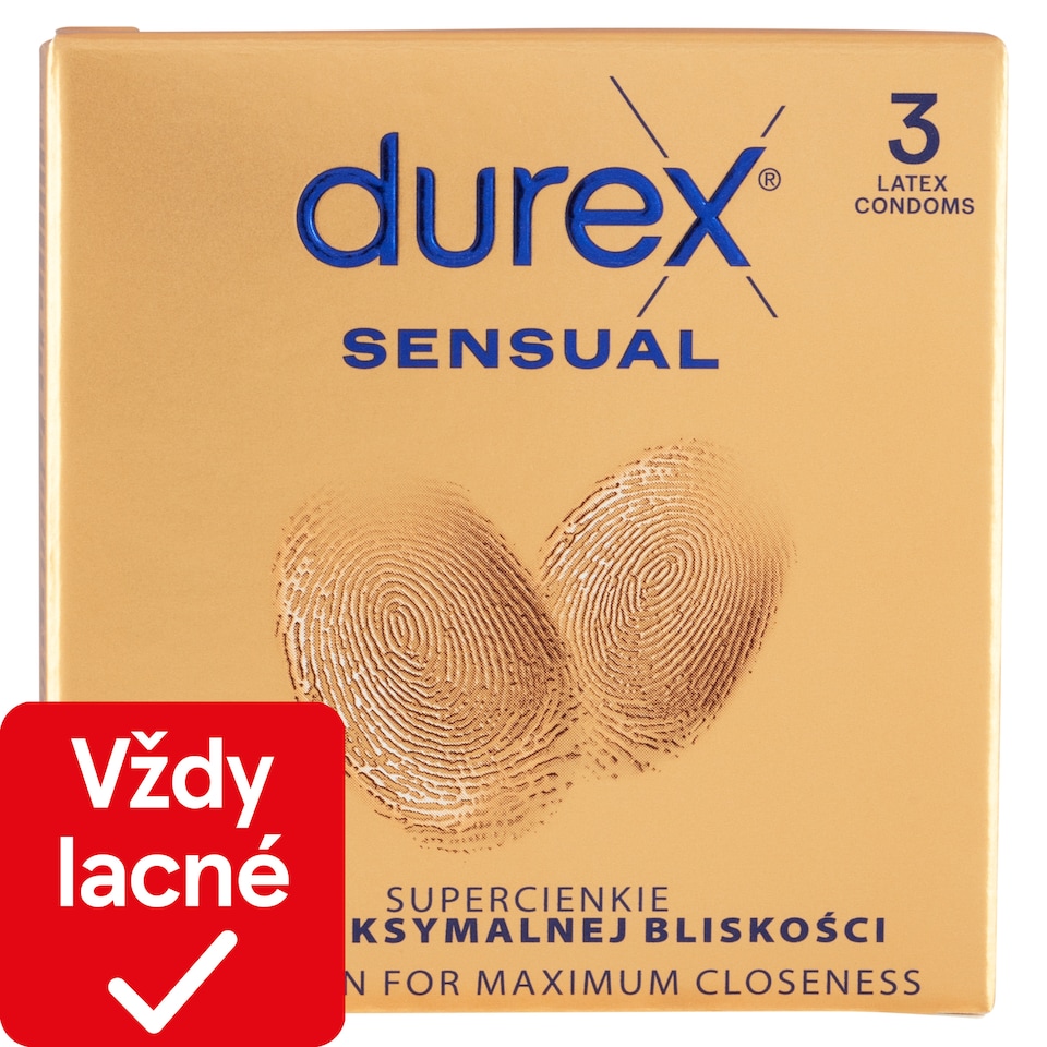 obrázok 1 z Durex Sensual prezervatívy 3 ks