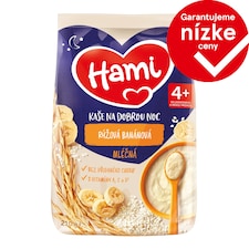 HAMI Mliečna kaša ryžová banánová na dobrú noc 210g