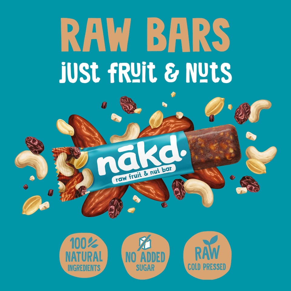 image 1 of Nakd Fruit & Peanut Bars - Salted Caramel 4 Pack 35g
