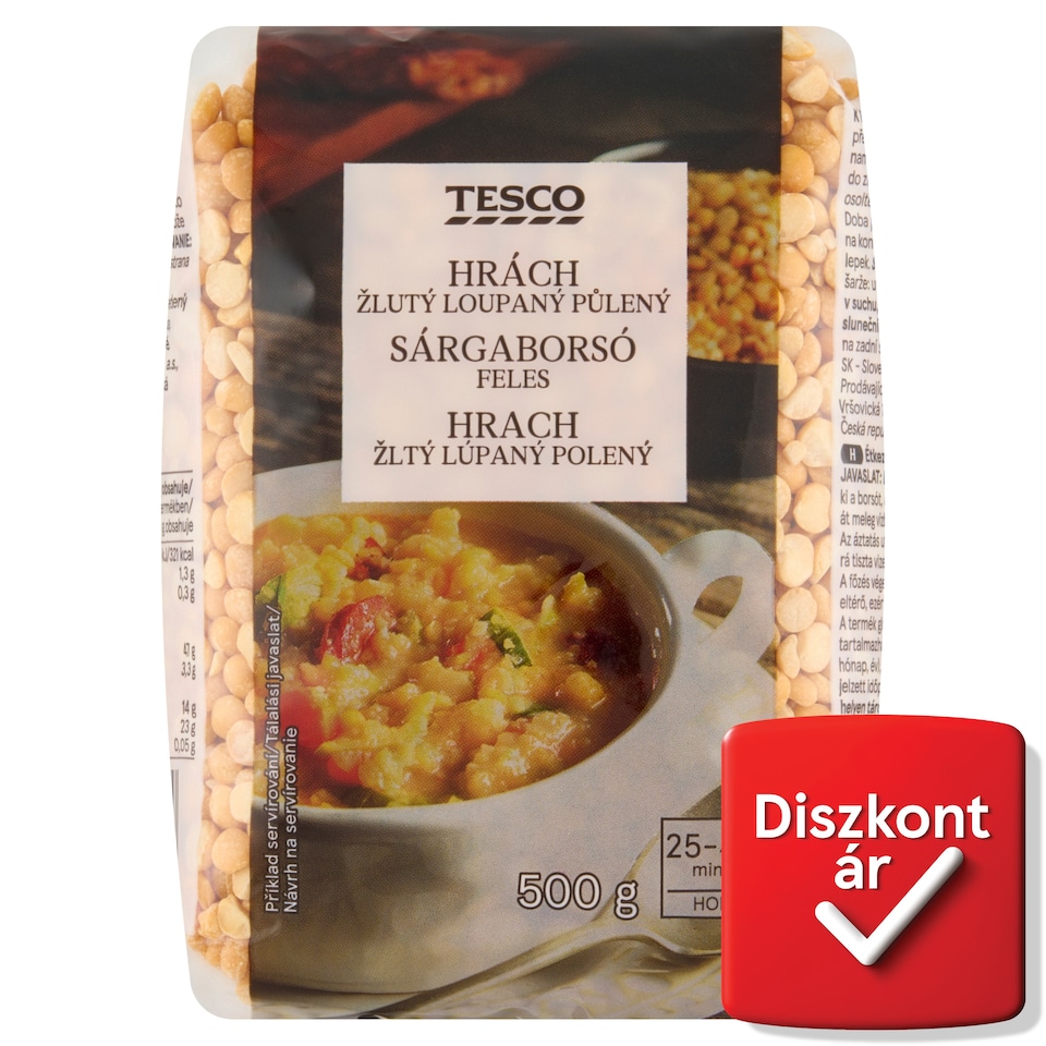 Tesco feles sárgaborsó 500 g
