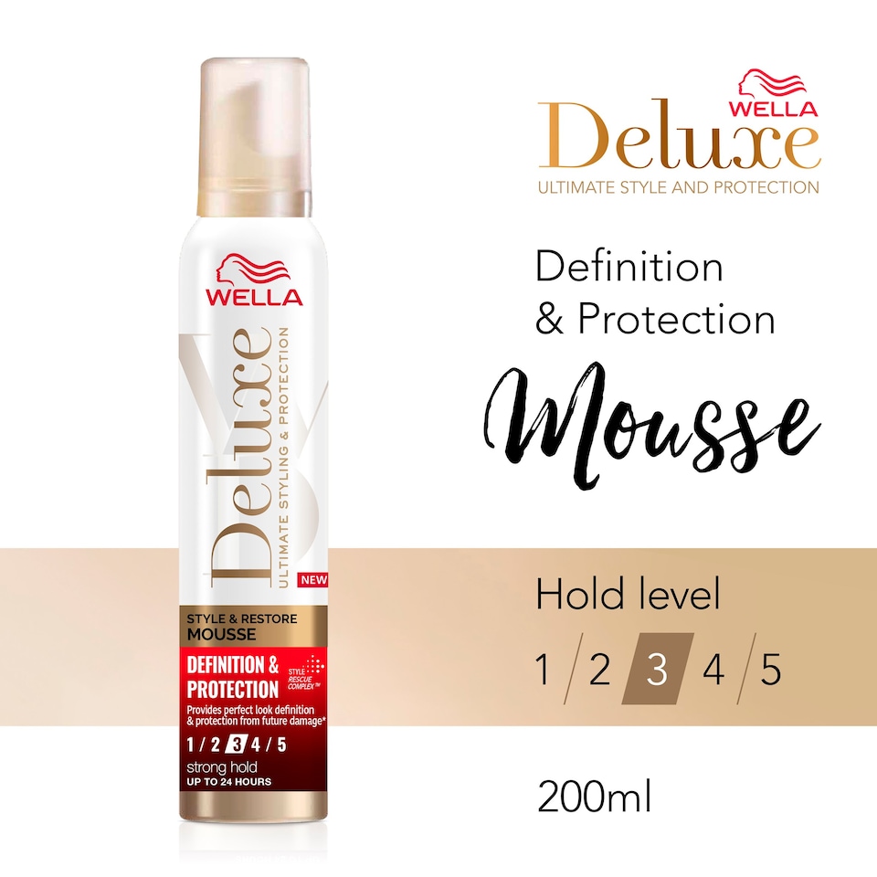 image 1 of Wella Deluxe Style & Restore Mousse 200Ml