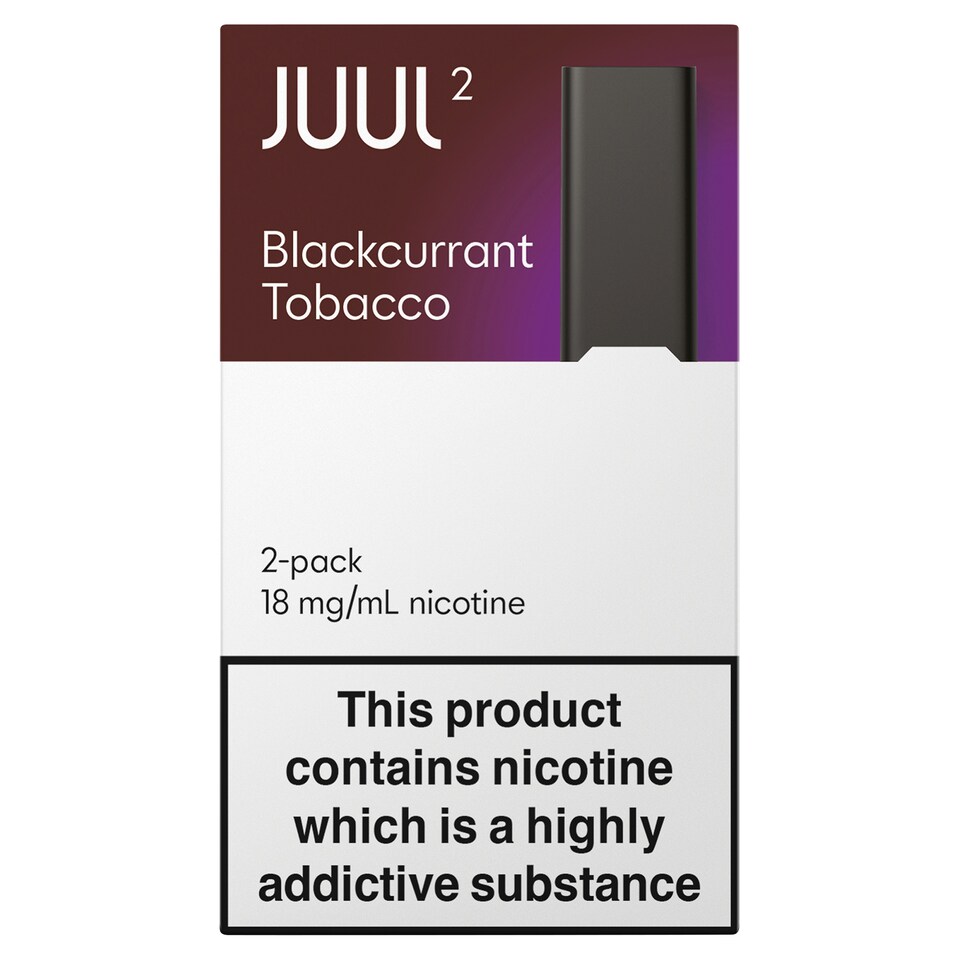Juul 2 Pods Uk Blackcurrant Tobacco 18Mg/Ml 2X1.2Ml