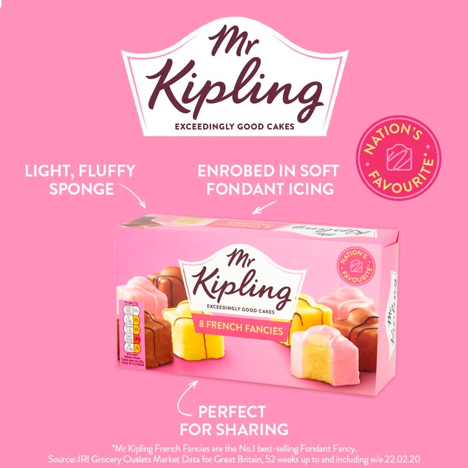 image 1 of Mr Kipling French Fancies Assorted 8 Pack