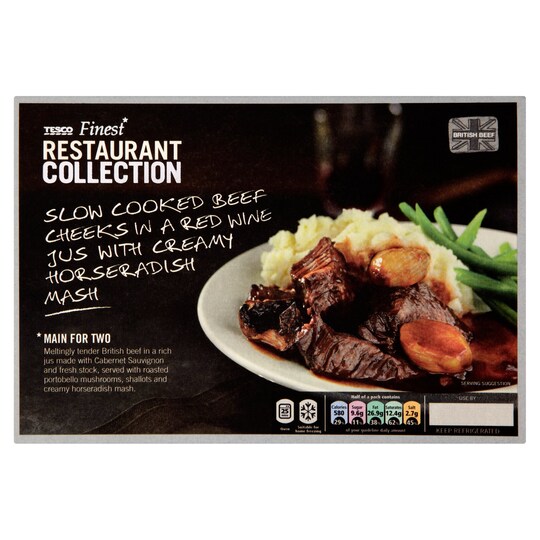 Tesco Finest* Restaurant Collection Beef Cheeks In Red Wine 950G