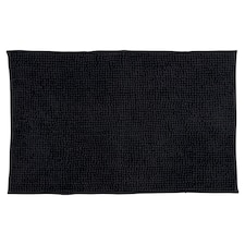 F&F Home Microchenille Bath Mat Black