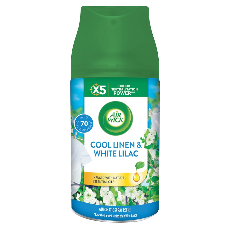 Air Wick Freshmatic Automatic Spray Refill Cool Linen & White Lilac 250 ml