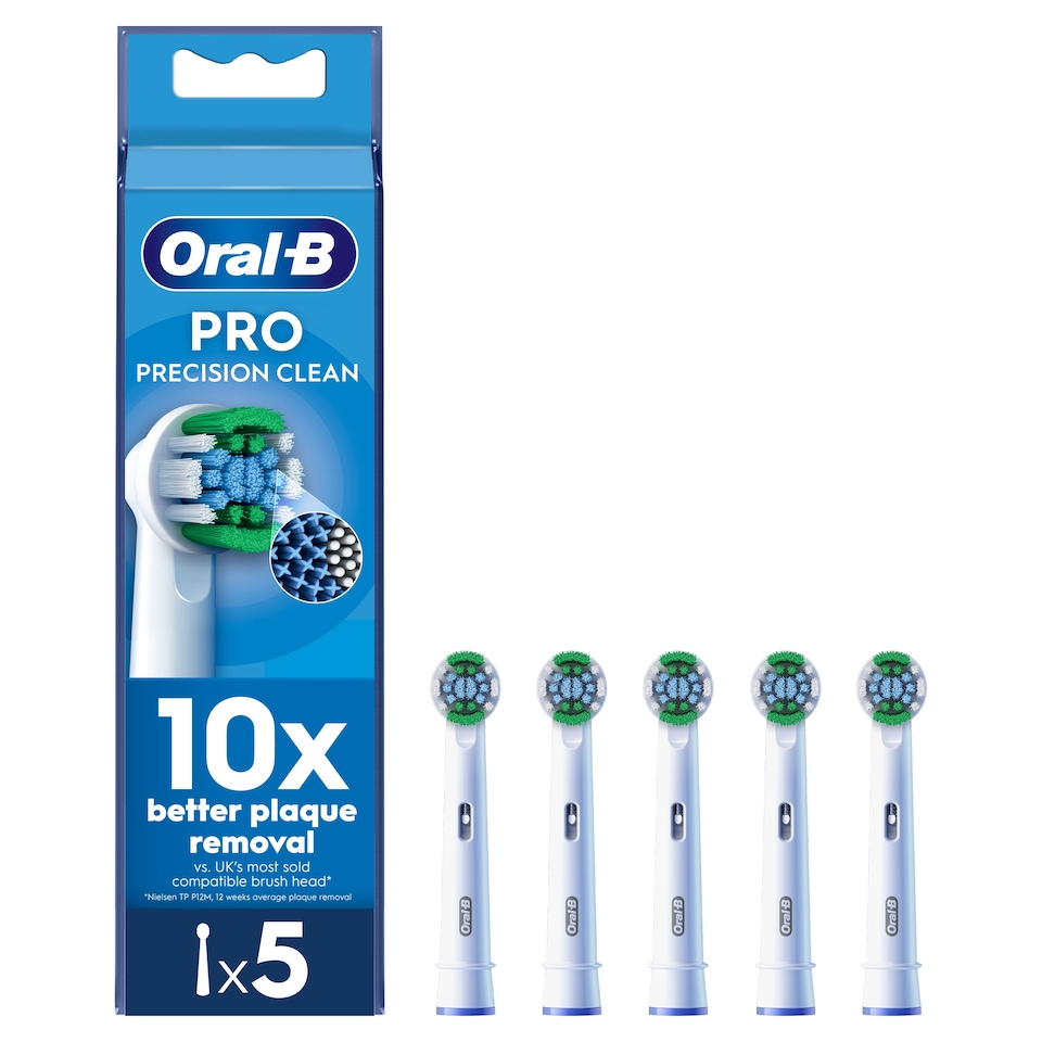 image 1 of Oral-B Pro Precision Clean Replacement Electric Toothbrush Heads 5 Pack