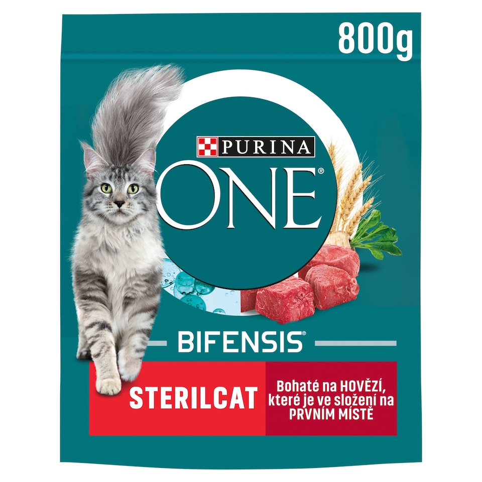 Purina ONE Sterilcat bohaté na hovězí 800g