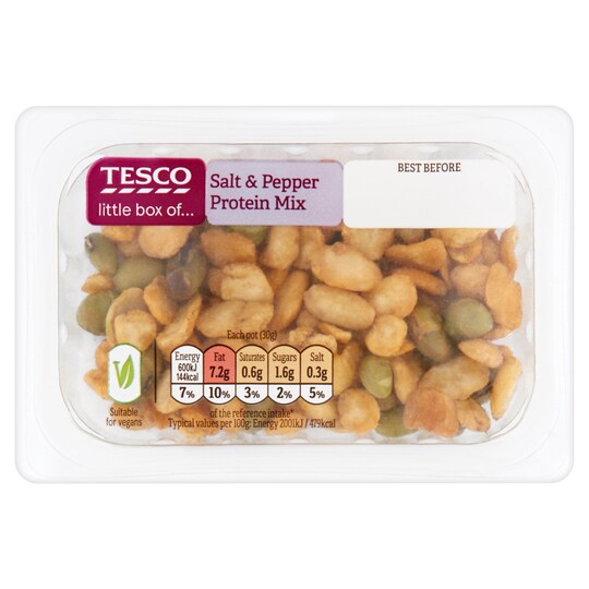 Tesco Protein Salt And Pepper Mix 30G Tesco Groceries