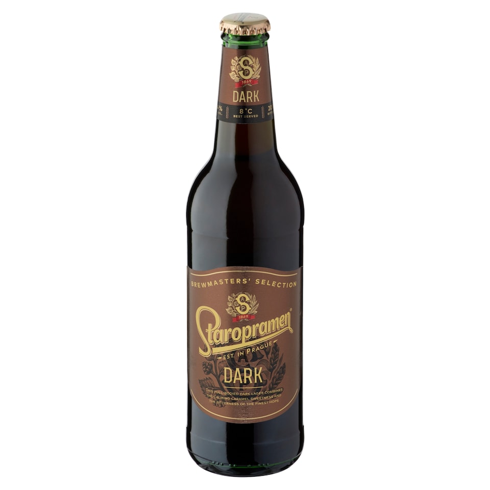 image 1 of Staropramen Dark Premium Lager Beer 4,4% 0,5 l