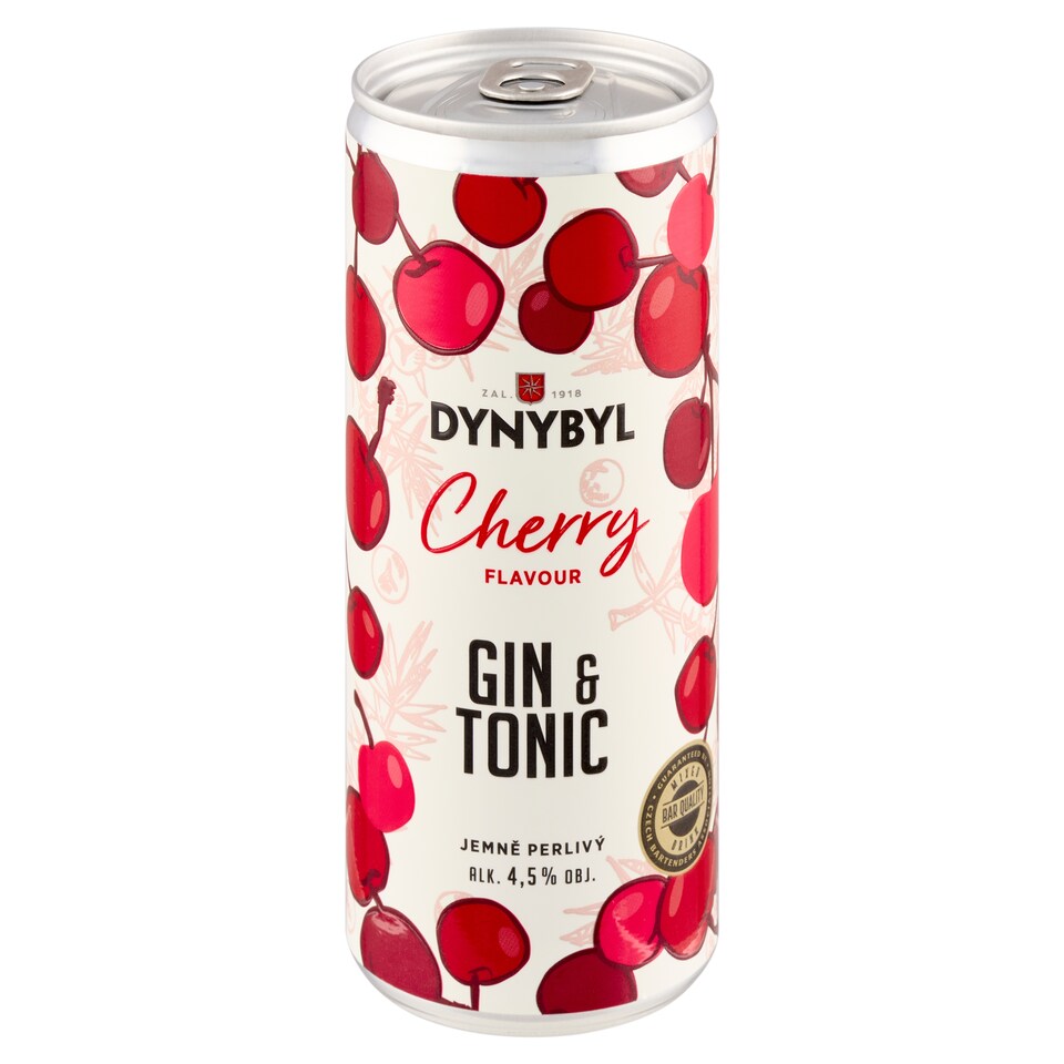 image 1 of Dynybyl Gin & Tonic Cherry Flavour 250ml