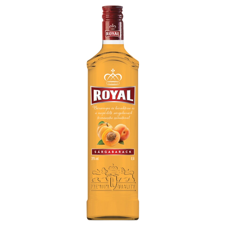 Royal sárgabarack likőr 28% 0,5 l