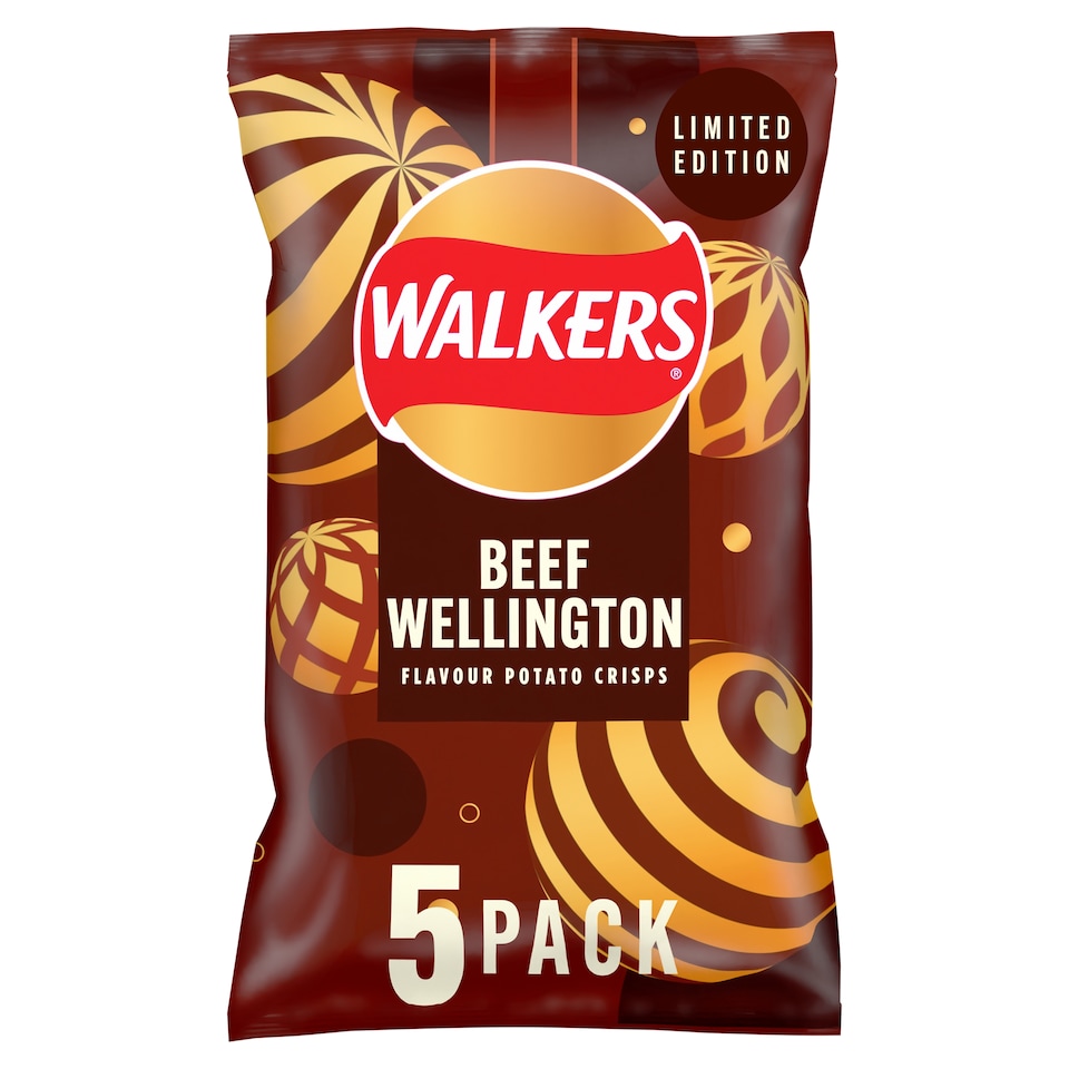image 1 of Walkers Beef Wellington Crisps Multipack 5 x 25g
