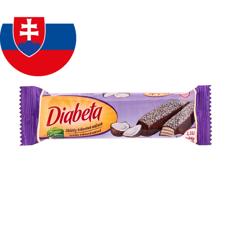 Diabeta oblátky kokosové máčané