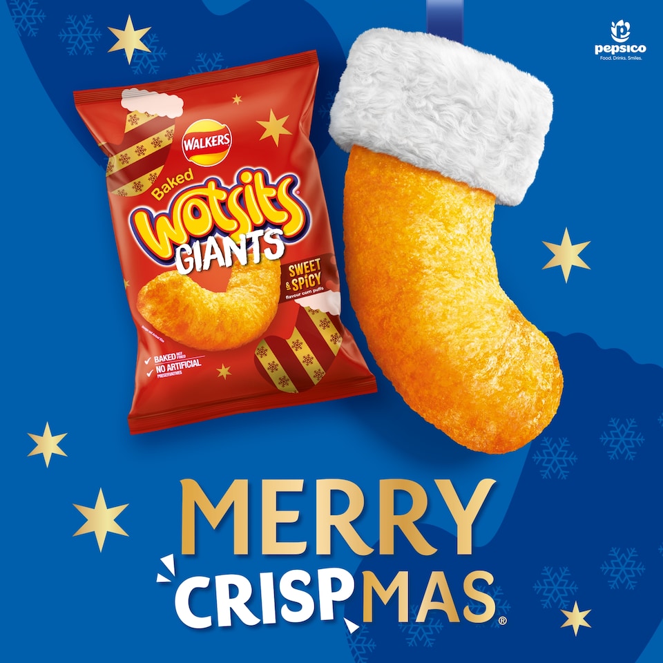 image 1 of Walkers Wotsits Giants Snacks Sweet & Spicy Sharing Crisps 130g