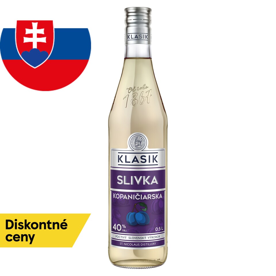 St. Nicolaus Klasik Kopaničiarska Plum Spirit 40% 0.5 L