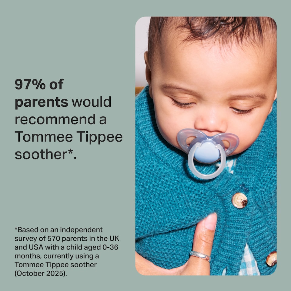 image 1 of Tommee Tippee Night Time Soothers, 18-36m, Pack of 2