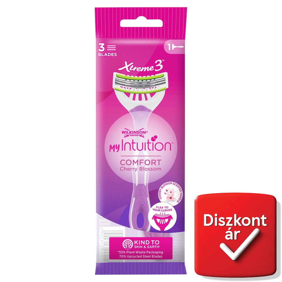 Wilkinson Sword My Intuition Xtreme 3 Comfort Cherry Blossom Disposable Razor