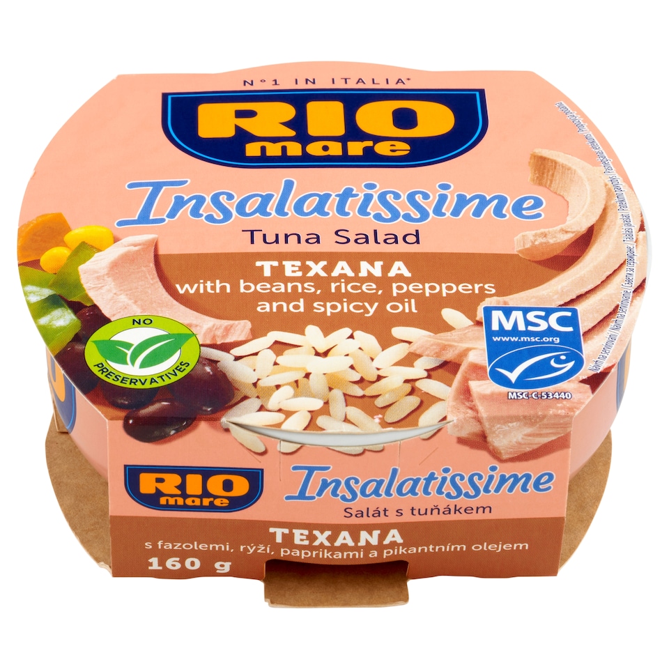 image 1 of Rio Mare Insalatissime Tuna Salad with Beans, Rice, Peppers and Spicy Oil 160 g