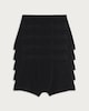 image 1 of F&F Boys 5-Pack Cotton Rich Trunks in Black