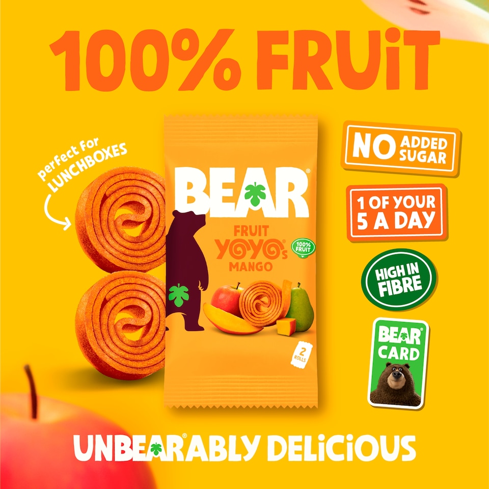 image 1 of BEAR Fruit Yoyos Mango Multipack 5 x 20g