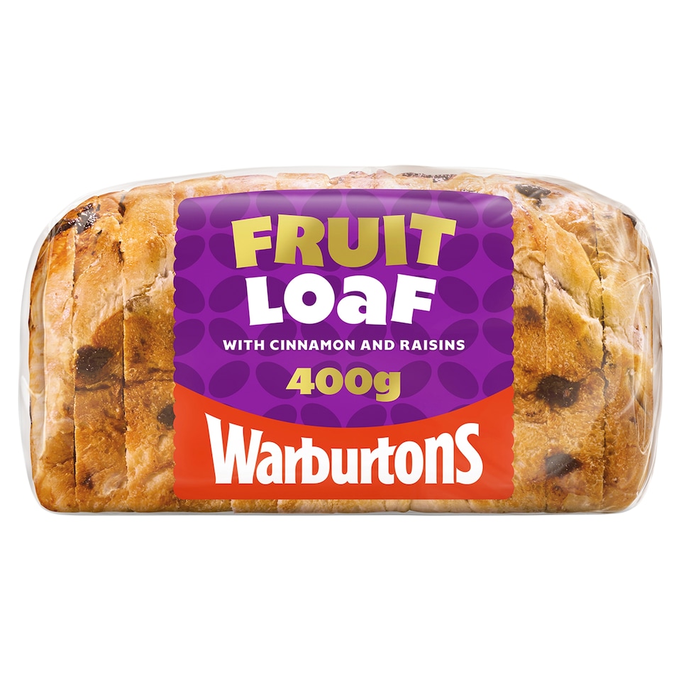 Warburtons Fruit Loaf With Cinnamon & Raisin 400G