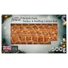 Tesco Finest Pork, Turkey and Stuffing Lattice Roll 500g