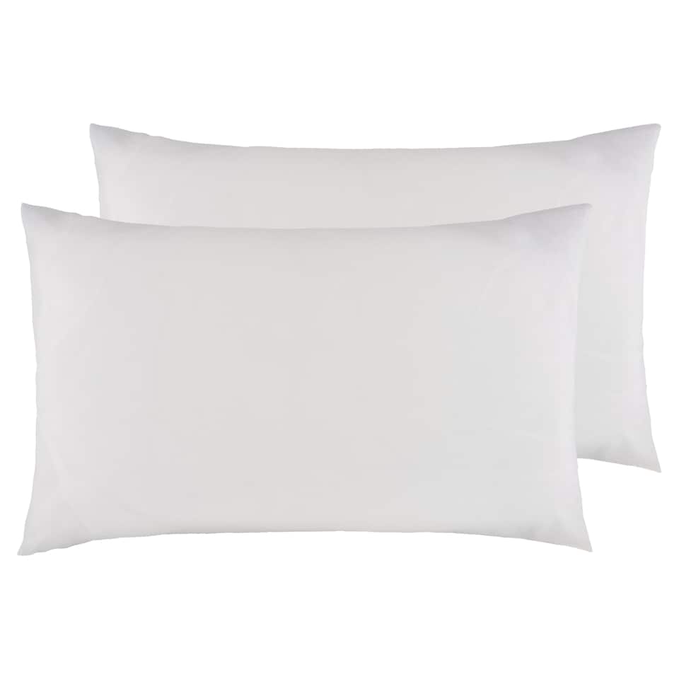 F&F Home White Washed Cotton Pillowcase Pair