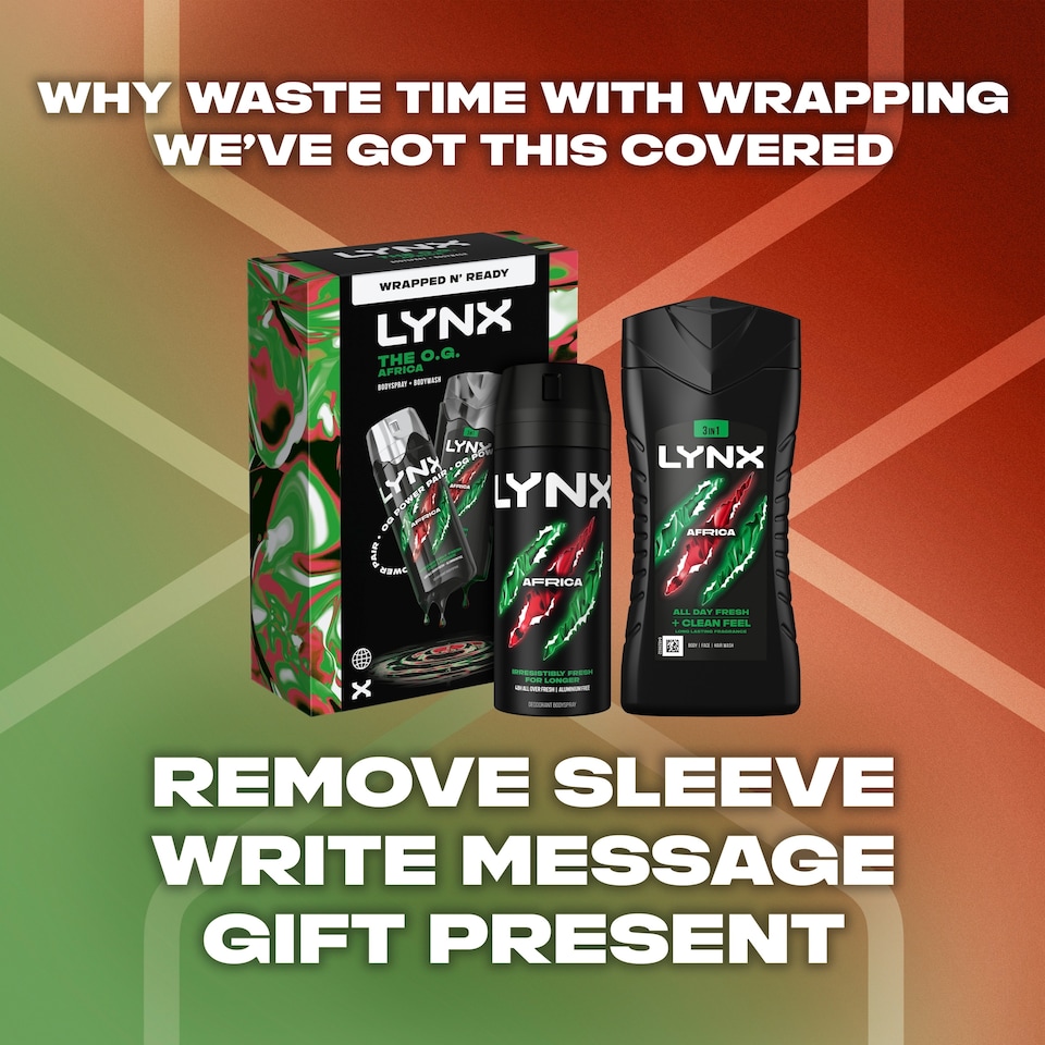 image 1 of Lynx The O.G. Africa Bodyspray & Bodywash Gift Set