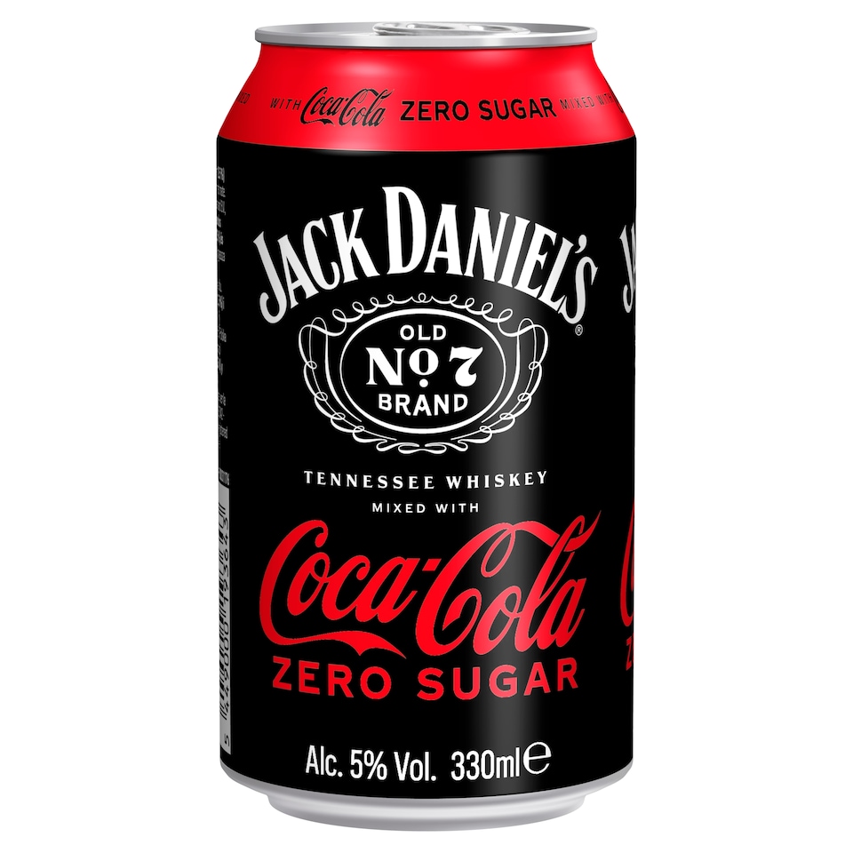 Jack Daniel's and Coca-Cola Zero 330 ml