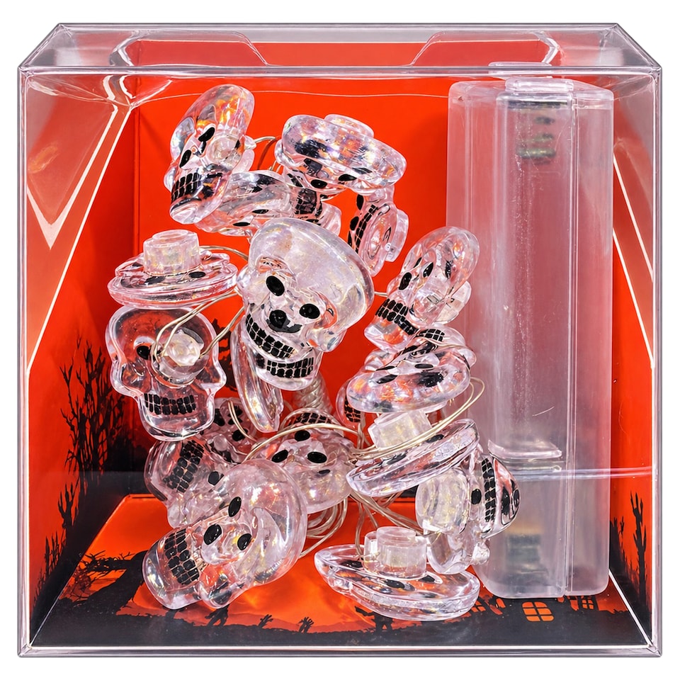 image 1 of Halloween Skull String Lights
