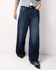 image 1 of F&F High Rise Wide Leg Jeans in Navy