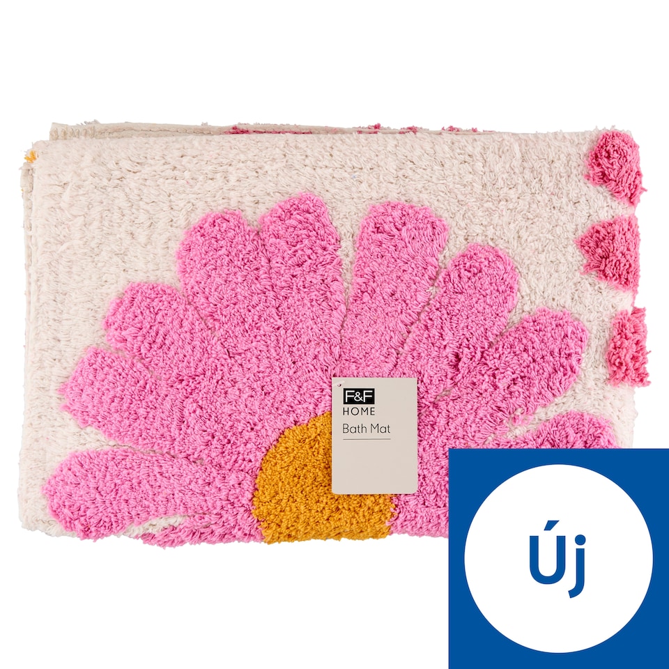 image 1 of F&F Home Daisy Pink Bath Mat 50 cm x 80 cm