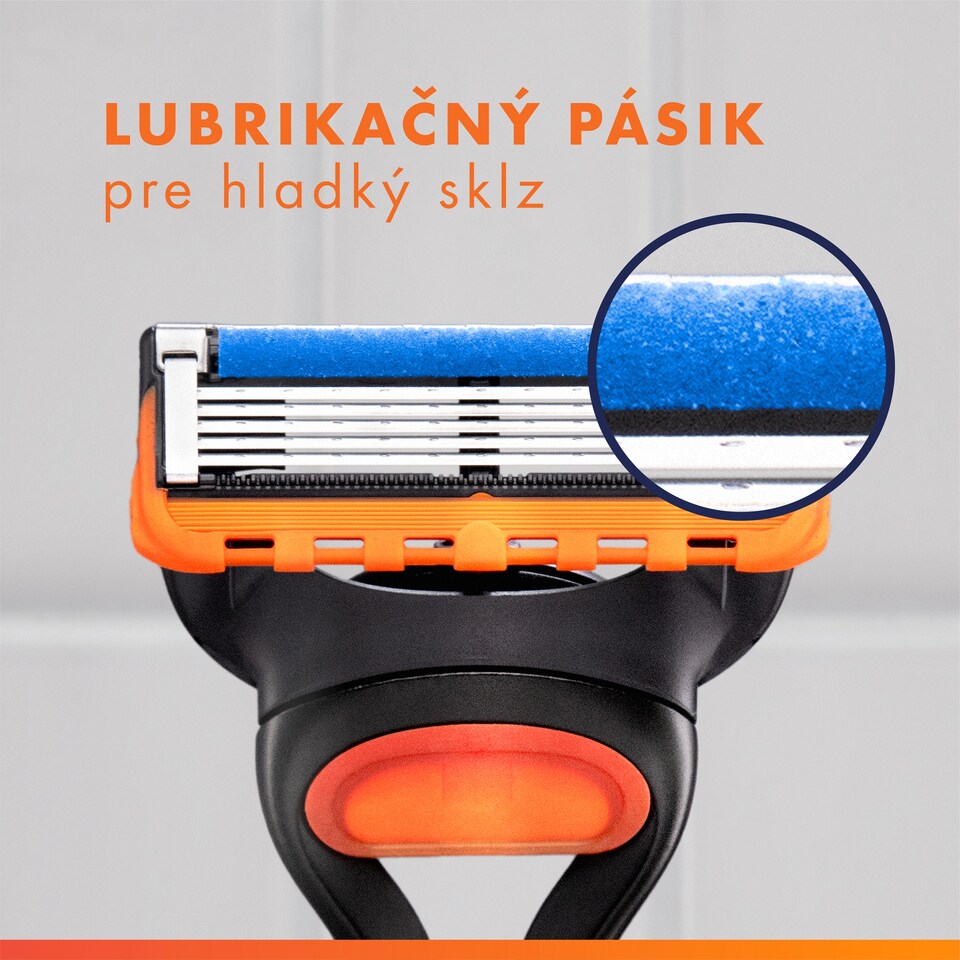 obrázok 1 z Gillette Fusion5 Holiaci Strojček pre Mužov, Strojček s 5 Čepieľkami, Zarovnávajúca Čepieľka