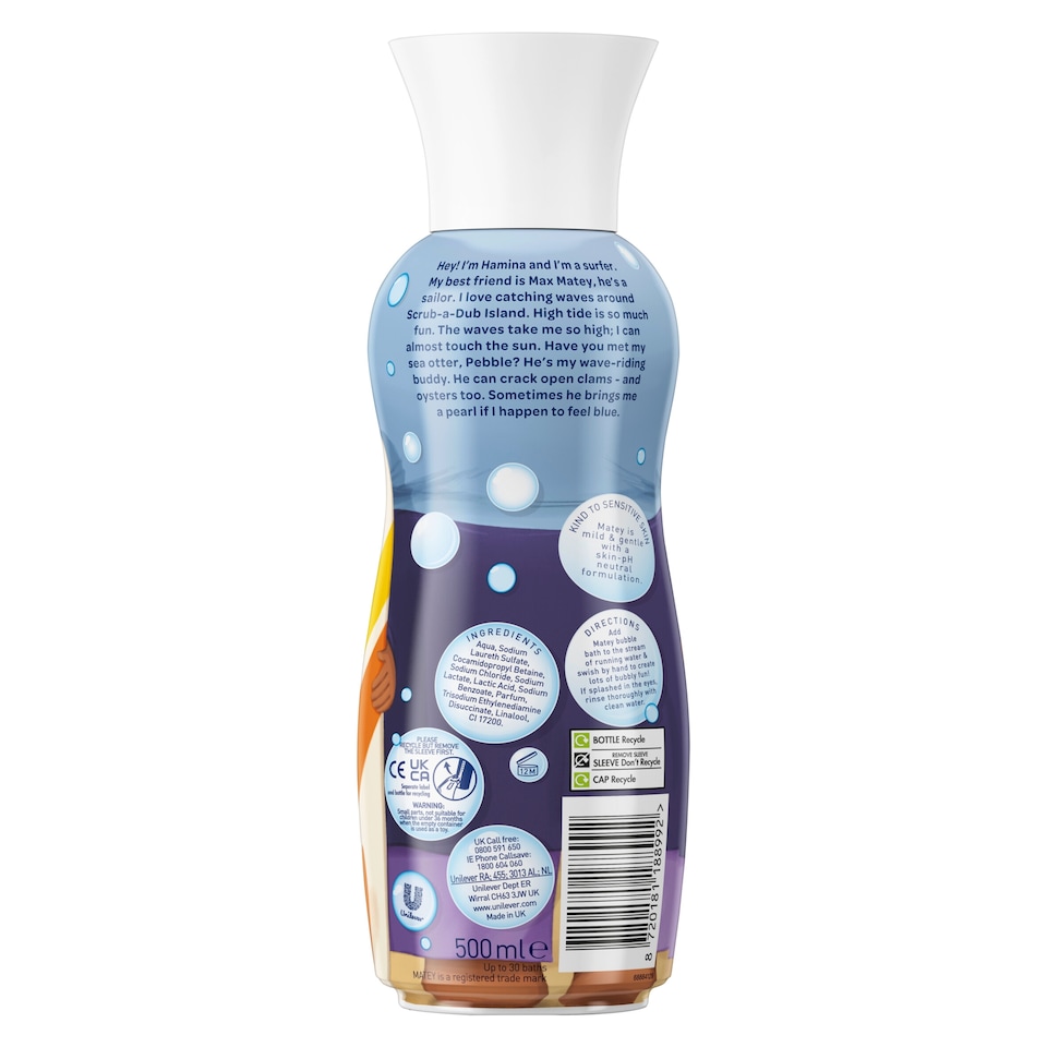 image 1 of Matey Bubble Bath Surfer 500Ml