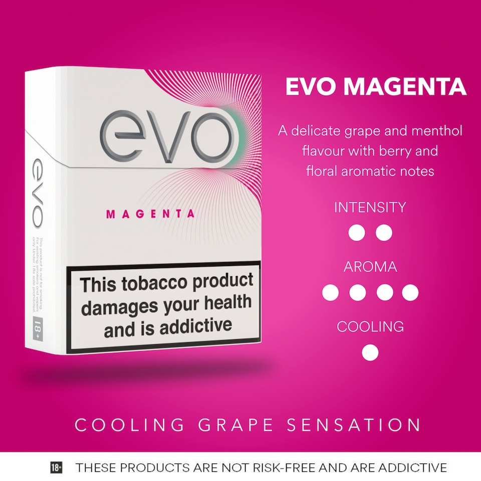 image 1 of Evo Tobacco Sticks - Magenta 20 Pack