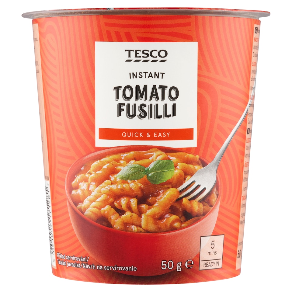 Tesco Instantní těstoviny v rajčatové omáčce 50g