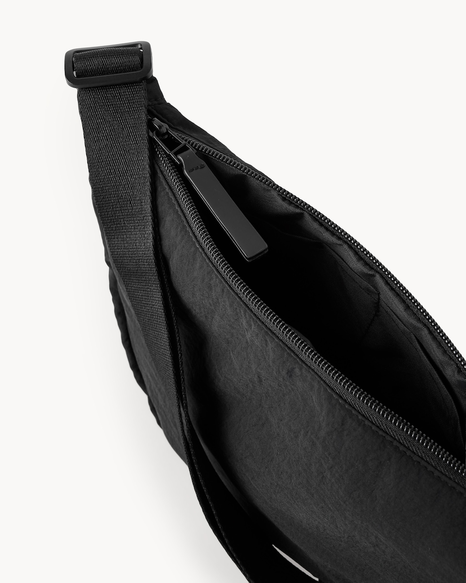 image 1 of F&F Nylon Crossbody Bag in Black