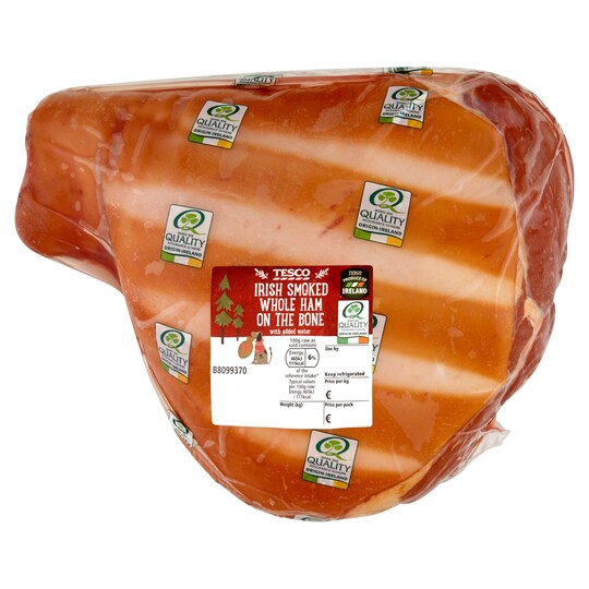 Tesco Irish Smoked Whole Ham 7.4Kg Tesco Groceries